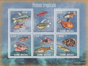 Francobolli Guinea-Bissau 2009 Mi 4468-4472 Minifoglio MNH 2009 Tropicale Pesce - Foto 1 di 1