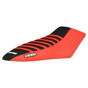 Kawasaki Z 125 Pro Seat Cover Z125 Gripper  BRIGHT RED/BLACK/BRIGHT RED RIB #171 - Picture 1 of 5