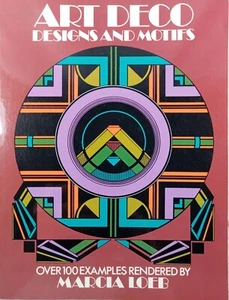 Art Deco Designs Motifs Rendered Example Project Marcia Loeb VTG 1972 Dover NOS - Imagen 1 de 12