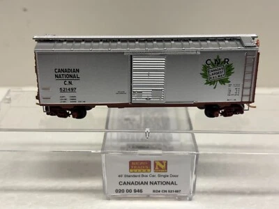 N Scale Micro Trains MTL 020 00 946 Canadian National CN 521497 Boxcar - Image 1 of 4