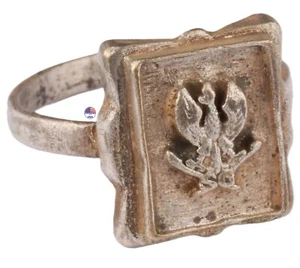 Ring Polen WW1 WWI WW2 WWII Adler Polnische Legion Polska Goth Band Gothic Horror - Bild 1 von 15