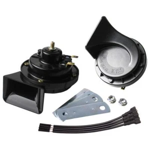 Horns 12V Car Horn Loud Dual-Tone Waterproof Electric Snail Horn Kit Universa... - Picture 1 of 8