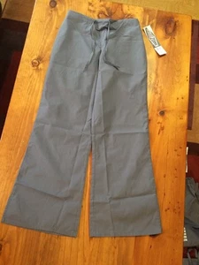 NWT New Gray Scrub Zone 83222 Women's Flare Leg Scrub Bottom Size X-Small Petite - Picture 1 of 9
