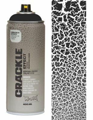 Montana Crackle Effect Spray Paint 400ml - Traffic Black EC9017