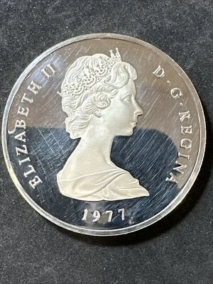 TURKS and CAICOS Is.  1977 Silver (.925) Coin 50 CROWNS “ 4 Age’s of VICTORIA “ - Image 1 of 4
