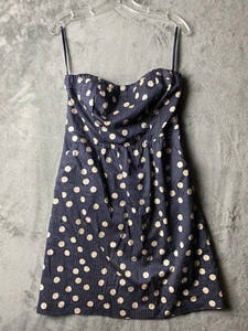 The Limited Polka dot Navy  Pockets Tube mini Dress Size 8 NWT - Bild 1 von 14