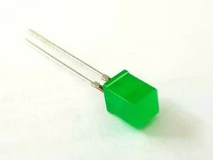 10x  Sharp GL-9NG4 5x5x7 SQUARE LED - Green - 5mm x 5mm x 7mm - NOS - Picture 1 of 4