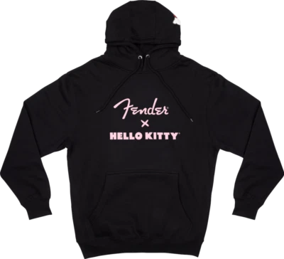 Genuine  Fender X Hello Kitty® Logo Hoodie, Black, Small Model #: 9190187306 - Image 1 of 3