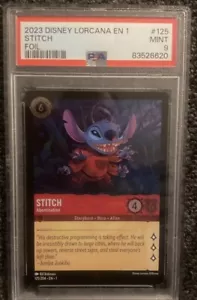 PSA 9 Stitch 2023 Disney Lorcana EN 1 Foil #125 MINT Abomination - Picture 1 of 1