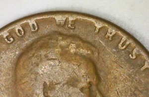 1948 Lincoln Wheat Cent with Obv & Rev Letters on Rim including 8 in the Date - Picture 1 of 6