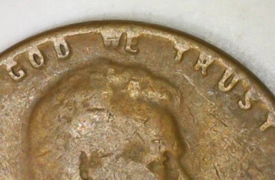 1948 Lincoln Wheat Cent with Obv & Rev Letters on Rim including 8 in the Date - Image 1 of 4