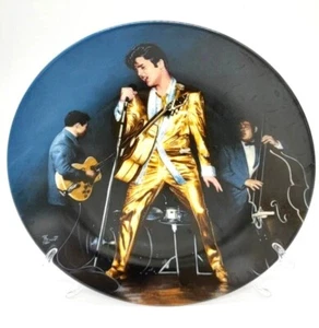 "The Memphis Flash" Looking at a Legend Elvis Collection Delphi Plate COA - Picture 1 of 10