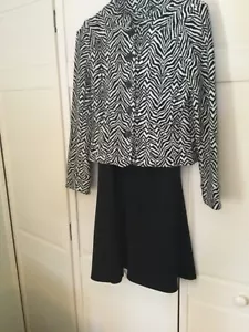 Black and White Zebra Print Jacket - Picture 1 of 4