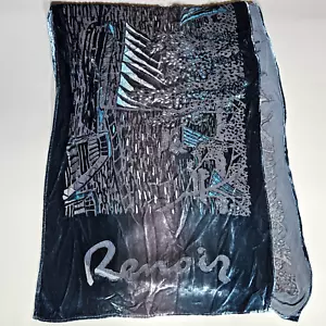 Renoir Scarf Velvet Burnout Philadelphia Museum of Art Silk Blend Impressionist - Picture 1 of 7