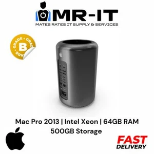 APPLE Mac Pro 6,1 Xeon E5-2697 500GB Storage 64GB Ram FirePro D700 B Grade - Picture 1 of 5