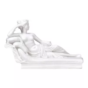 Statua scultura canova nuda Venere Vittoria Paolina Bonaparte copia marmo fuso - Foto 1 di 7