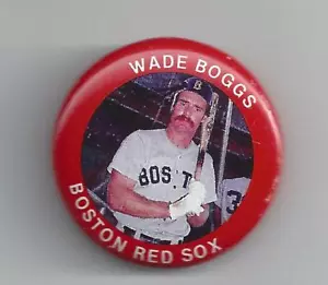Wade Boggs 1984 Fun Foods Pin Back Button # 43 & 1988 Topps Button #4 - Picture 1 of 2