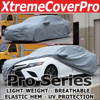BREATHABLE CAR COVER W/MIRROR POCKET-GREY FOR 2018 2017 2016 2015 NISSAN GT-R - Image 1 of 4
