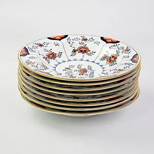 Antique Royal Worcester, Imari, 8 X Soup Plates - Picture 1 of 3