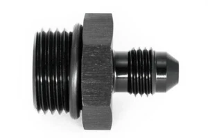 Gewindeadapter ORB 8 zu Dash 4 / -4AN / JIC 4 Schwarz eloxiert 7/16 - 20UNF - Picture 1 of 3