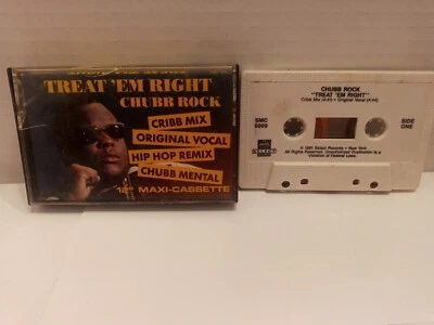 Chubb Rock Treat Em Right Cassette Tape Single (Select Records, 1990) - Image 1 of 3