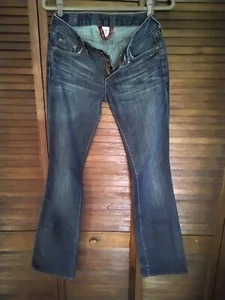 Vintage Lucky Brand Jeans by Gene Montesano Lola Boot Size 4 / 27 Ringspun Cottn - Picture 1 of 5