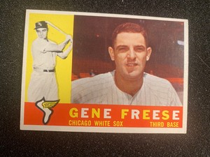 1960 TOPPS BASEBALL #435 - GENE FREESE - CHICAGO WHITE SOX - EXC - NMT