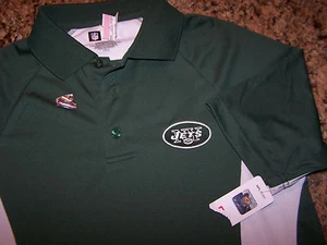 ROPA DE EQUIPO DE LA NFL - CAMISA POLY POLO DE LOS JETS DE NUEVA YORK - S - EXCEPCIONAL - BARATA - Imagen 1 de 4