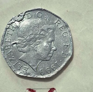 50 P coin with big error from 1994 year - Picture 1 of 3