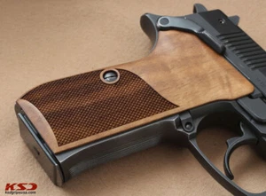 KSD Brand Bernardelli P One sw Compatible Walnut Grips Diamond - Picture 1 of 2