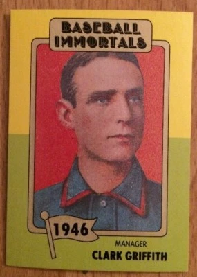 1980-84 SSPC Baseball Immortals Clark Griffith Baseball Card #43 1st Printing - Image 1 of 2