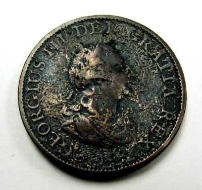 1799 UK GEORGE III  HALFPENNY KM# 647, FREE SHIPPING IN USA - Image 1 of 2