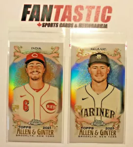 2021 Topps Allen & Ginter CHROME Mini Refractor Card YOU PICK inc RC etc - Picture 1 of 2