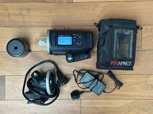 Pixapro CITI600 TTL Portable Flash w battery bulb, charger, remote head and case - Picture 1 of 5