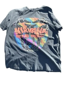 NIRVANA Come As You Are Mens Band T-Shirt Grey M - Picture 1 of 9