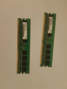 1GB - 2 x 512Mb 1Rx8 PC2-4200U Computer Internal Memory RAM card - Picture 1 of 2