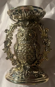 New Bath & Body Works ~ORNATE OWL 3-Wick Pedestal Candle Holder~ - Picture 1 of 6