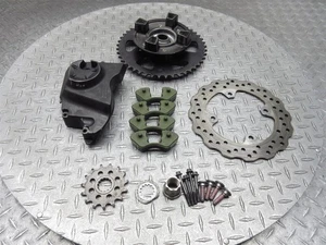2012 09-12 Kawasaki ZX600 ZX6R Front Rear Sprocket Gear Hub Damper Cover Rotor - Bild 1 von 12