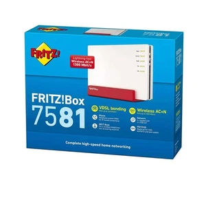 AVM FRITZ!Box 7581 VDSL DSL WLAN Internet Router Supervectoring wie 7490 7590 - Bild 1 von 4