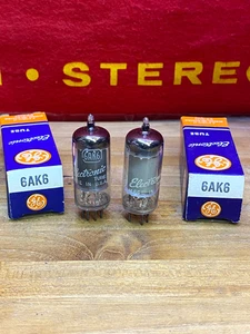GE 6AK6 Vacuum Tube NOS/NIB Tested Pair - Picture 1 of 4