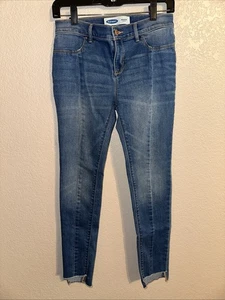Girls Old Navy Rockstar Jeggings Soft Medium Wash M Size 14 - Picture 1 of 5