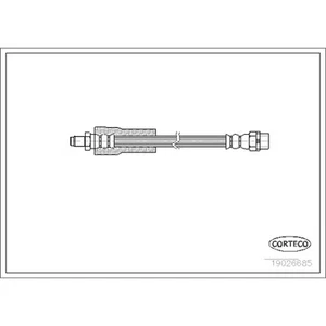 Corteco 19026685 Brake Lines Front for 750 740 E38 7 Series BMW 750iL 740i 740iL - Picture 1 of 1