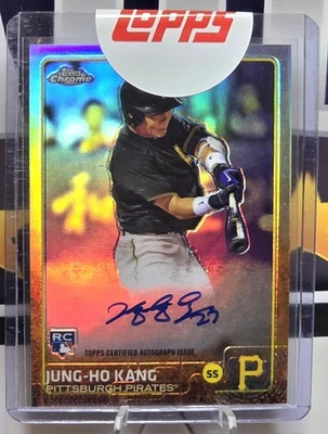 2015 Topps Chrome Jung-Ho Kang Rookie Auto Refractor /499 Sealed! - Image 1 of 3
