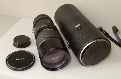 Vivitar Zoom Lens 75 - 260mm, Removable P / K Mount, 2 Caps, Case, Filter, MINT - Image 1 of 4