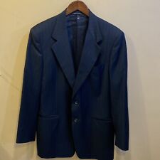 Canali Men's 2-Button Wool Jacket Blazer Black Stripes • Italy • 48R Medium Men