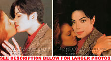 MICHAEL JACKSON KISSING LISA MARIE (2) RARE  PHOTOS