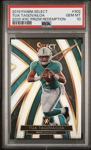 Tua Tagovailoa - 2019 Select 2020 XRC Prizm Redemption #302 - Rookie (RC) PSA 10 - Bild 1 von 2