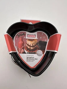 Kaiser Herzspringform Kuchenform Springform Mini 11 cm klein Backform - Bild 1 von 5