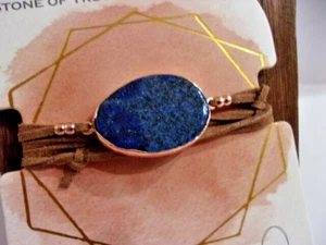 Collar/Pulsera Colgante Marca Scout Lapislázuli - Oro 14K Sumergido - Nuevo - Imagen 1 de 5