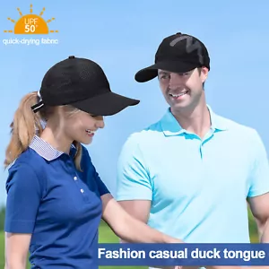 Quick Dry Snapback Hat Reflective Baseball Cap Trucker Sport Cap Adjustable Hat - Picture 1 of 10